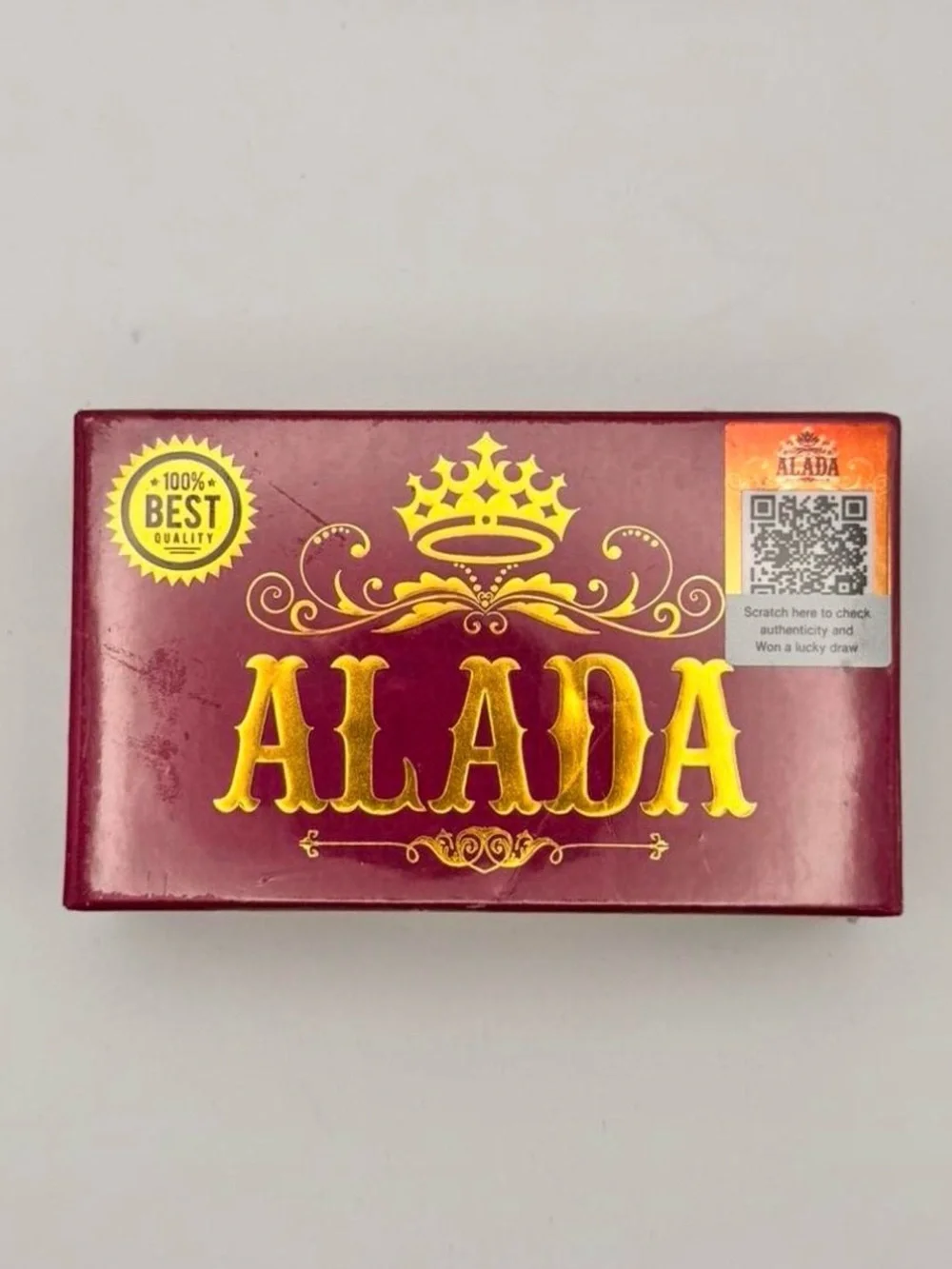 ALADA Soap Burgundy and Gold
